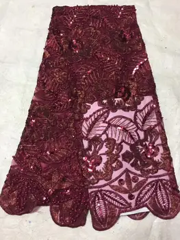 Wine Red Best Selling Sequins Beads French Nigerian Lace Fabric 3 D Flowers African Wedding African French Tulle Mesh Net Laces
Wine Red Best Selling Sequins Beads French Nigerian Lace Fabric 3 D Flowers African Wedding African French Tulle Mesh Net Laces