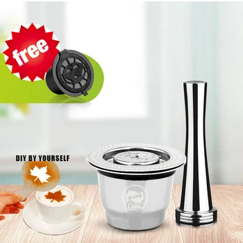 Crema Coffee Capsule for Nespresso Maker Filter Stainless Steel Refillable Reusable Coffee Cups Espresso pod Milk DIY Tamper
Crema Coffee Capsule for Nespresso Maker Filter Stainless Steel Refillable Reusable Coffee Cups Espresso pod Milk DIY Tamper