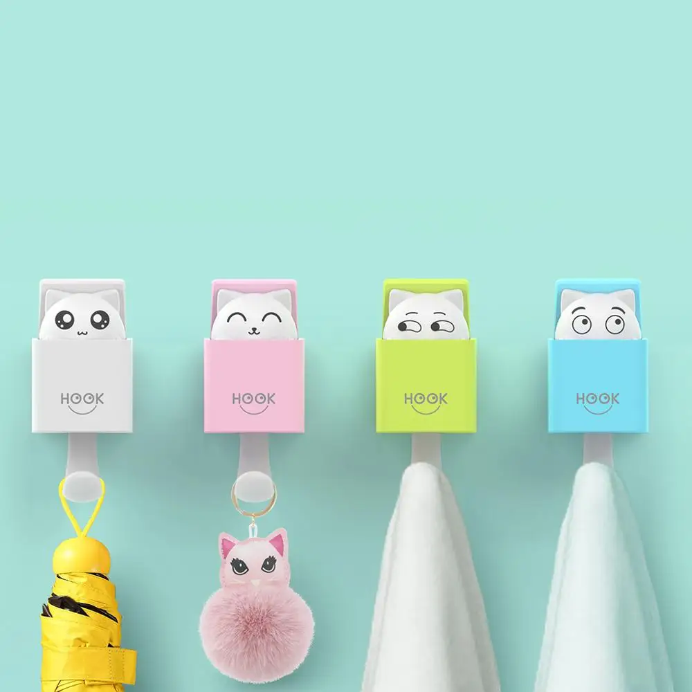 Cute Cat Animal Self Adhesive Clothing Display Racks Hook Coat Hanger Cap Room Decor Show Wall Bag Keys Sticky Holder @Q
Cute Cat Animal Self Adhesive Clothing Display Racks Hook Coat Hanger Cap Room Decor Show Wall Bag Keys Sticky Holder @Q