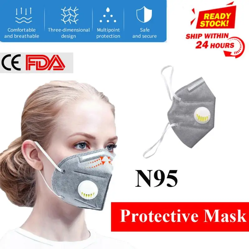 50/100pcs N95 Mask 95% Filtration Anti PM2.5 Anti Fog KN95 Mask With Breathing Valve Earloop N95 Mask Feature As Ffp3 KF94
50/100pcs N95 Mask 95% Filtration Anti PM2.5 Anti Fog KN95 Mask With Breathing Valve Earloop N95 Mask Feature As Ffp3 KF94