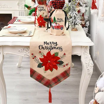 Merry Christmas Red car Xmas Flower Long Table Runner Cloth Party Dinner Non-slip Table Runner Cotton Linen Home Decor 180CM
Merry Christmas Red car Xmas Flower Long Table Runner Cloth Party Dinner Non-slip Table Runner Cotton Linen Home Decor 180CM