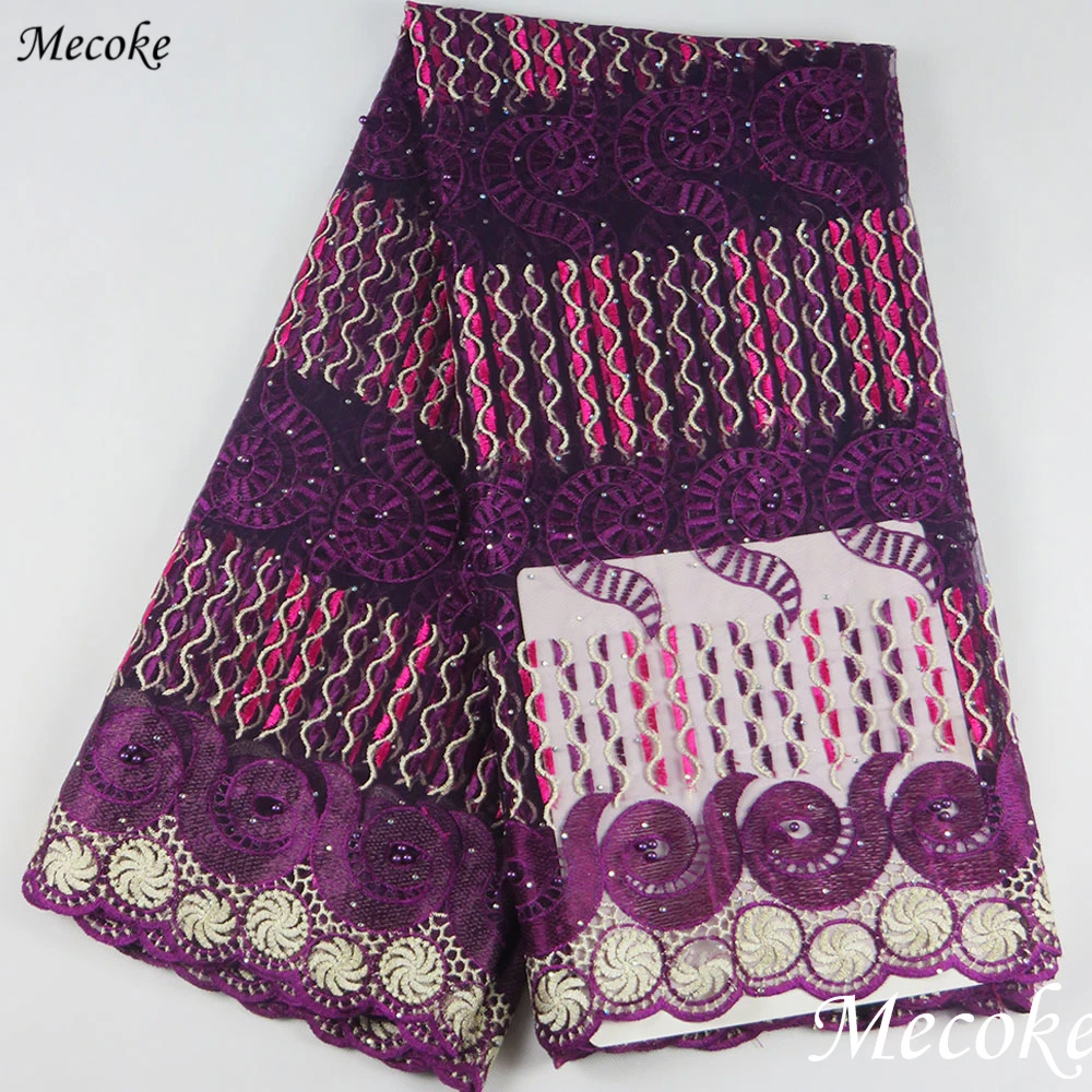African Lace Fabric High Quality French purple Tulle Lace Fabric 2019 Nigerian Laces Guipure Embroidery Fabric For Wedding
African Lace Fabric High Quality French purple Tulle Lace Fabric 2019 Nigerian Laces Guipure Embroidery Fabric For Wedding