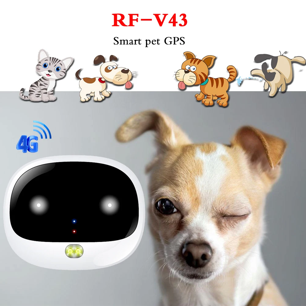 4G gps pet tracker RF-V43 WIFI tracking locator waterproof real-time tracking exercise step counting Historical route Geo-fence
4G gps pet tracker RF-V43 WIFI tracking locator waterproof real-time tracking exercise step counting Historical route Geo-fence