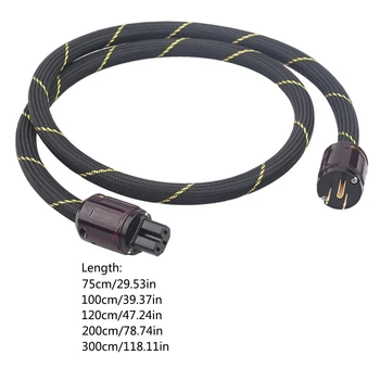 Hi-End Copper Hifi Audios Power Cord US / EU Plug with P-079/P-079E Connector AMP Cable 0.75/1/1.5/2/3m
Hi-End Copper Hifi Audios Power Cord US / EU Plug with P-079/P-079E Connector AMP Cable 0.75/1/1.5/2/3m