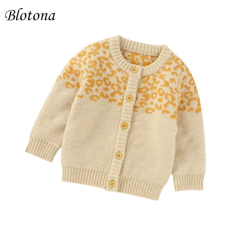 Blotona Baby Boy Girl Leopard Print Sweater Coat Long Sleeve O-neck Button-up Knitted Cardigan Autumn Winter Warm Tops 3-24M
Blotona Baby Boy Girl Leopard Print Sweater Coat Long Sleeve O-neck Button-up Knitted Cardigan Autumn Winter Warm Tops 3-24M
