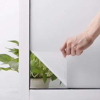 SUNICE Milky White Frosted Privacy Self-adhesive Window Film PET Matetial Use in Home Bathroom Office 1.52mX10m
SUNICE Milky White Frosted Privacy Self-adhesive Window Film PET Matetial Use in Home Bathroom Office 1.52mX10m