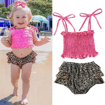 Cute Summer Baby Kid Girl Toddler Tank Crop Top Vest+Shorts Pants kids clothes girls Outfits Children Leopard Print Clothes Set
Cute Summer Baby Kid Girl Toddler Tank Crop Top Vest+Shorts Pants kids clothes girls Outfits Children Leopard Print Clothes Set