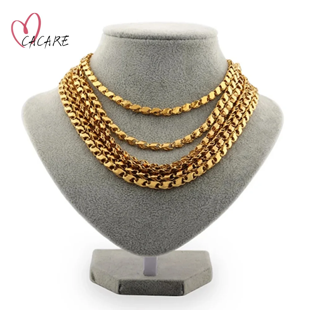 24K Gold Snake Chain Necklace Men Women Party 2021 Dubai Jewelry Yellow Necklaces Statement F1208 CACARE
24K Gold Snake Chain Necklace Men Women Party 2021 Dubai Jewelry Yellow Necklaces Statement F1208 CACARE