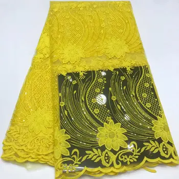 African Lace Fabric 2019 High Quality Yellow Sequins Lace French Net Embroidery Tulle Lace Fabrics For Nigerian Party Dress
African Lace Fabric 2019 High Quality Yellow Sequins Lace French Net Embroidery Tulle Lace Fabrics For Nigerian Party Dress