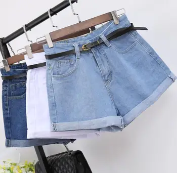 Blue Crimping Denim Shorts For Women 2020 Summer New Casual Short Jeans Womens High Waist Shorts
Blue Crimping Denim Shorts For Women 2020 Summer New Casual Short Jeans Womens High Waist Shorts