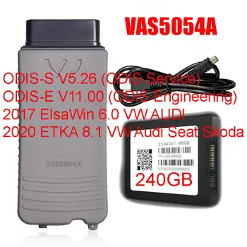 VAG Car Diagnostic Interface VAS5054A OBD Connector + Software ODIS-S V5.26 ODIS-E Engineering V11 ETKA2020 ELSA6 SSD 240GB
VAG Car Diagnostic Interface VAS5054A OBD Connector + Software ODIS-S V5.26 ODIS-E Engineering V11 ETKA2020 ELSA6 SSD 240GB