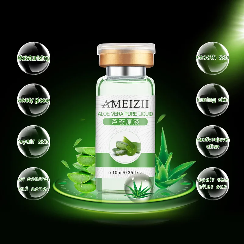 Aloe Natural Face Collagen Serum Anti Wrinkle Aging in Facial Suncream Hyaluronic Acid rich in Vitamin Skin Care Essence TSLM2