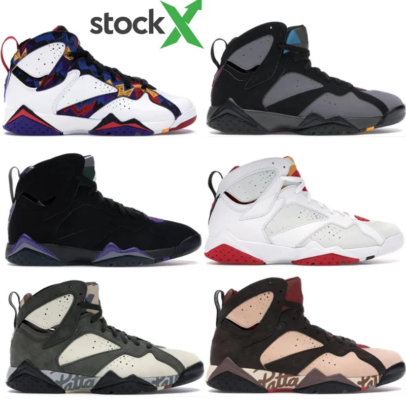 

Cheap 7 7s Basketball Shoes For Mens Oregon Bordeaux Hare Raptor Purple Patent Topaz Mist Sports Trainers Shoe Sneakers