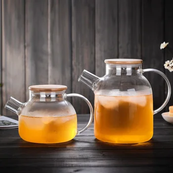 Transparent Borosilicate Glass Teapot Set Heat-Resistant Glass Puer Flower Tea Pot Hot/Cold Kettle Home Water Carafe Juice Jar 
Transparent Borosilicate Glass Teapot Set Heat-Resistant Glass Puer Flower Tea Pot Hot/Cold Kettle Home Water Carafe Juice Jar