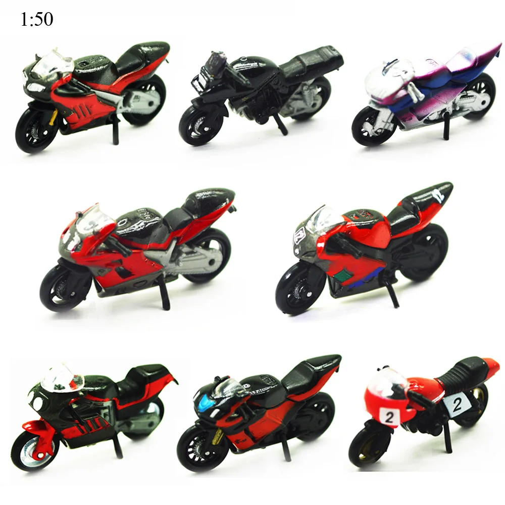 8pcs/set 1:50 random types model motocycles toys miniature architecture traffic color transportations for tiny diorama scenery
8pcs/set 1:50 random types model motocycles toys miniature architecture traffic color transportations for tiny diorama scenery