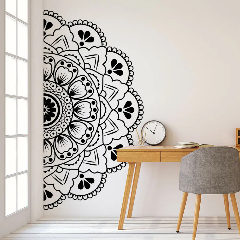 Creative Design Meditation Half Mandala Wall Decor Sticker Art Vinyl Flower Pattern Removable Wall Decals For Bedroom Hot LC1470
Creative Design Meditation Half Mandala Wall Decor Sticker Art Vinyl Flower Pattern Removable Wall Decals For Bedroom Hot LC1470
