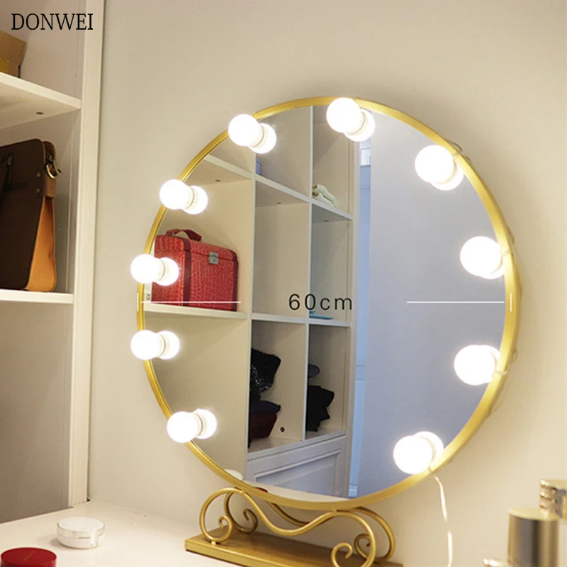 6LED/10 LED/14 Light Bulb Lamp Kit Vanity Makeup Mirror Light Brightness Adjustable Hollywood Style Makeup Cosmetic Mirror light
6LED/10 LED/14 Light Bulb Lamp Kit Vanity Makeup Mirror Light Brightness Adjustable Hollywood Style Makeup Cosmetic Mirror light