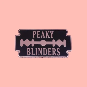 Peaky Blinders Razor Blade Enamel Brooch Pins Badge Lapel Pins Alloy Metal Fashion Jewelry Accessories Gifts
Peaky Blinders Razor Blade Enamel Brooch Pins Badge Lapel Pins Alloy Metal Fashion Jewelry Accessories Gifts
