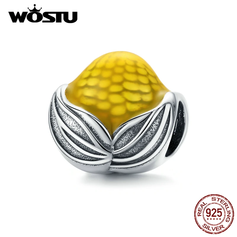 WOSTU 925 Sterling Silver Lovely Corn Vegetables Beads Fit Original Bracelet Yellow Charms DIY Necklace Jewelry FIC1411
WOSTU 925 Sterling Silver Lovely Corn Vegetables Beads Fit Original Bracelet Yellow Charms DIY Necklace Jewelry FIC1411