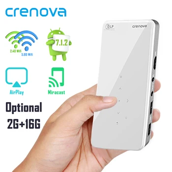 CRENOVA Mini Portable Projector X2, With Android 7.1 OS 5G WIFI Bluetooth 2G 16G Memory Home Theater DLP Video Projector
CRENOVA Mini Portable Projector X2, With Android 7.1 OS 5G WIFI Bluetooth 2G 16G Memory Home Theater DLP Video Projector