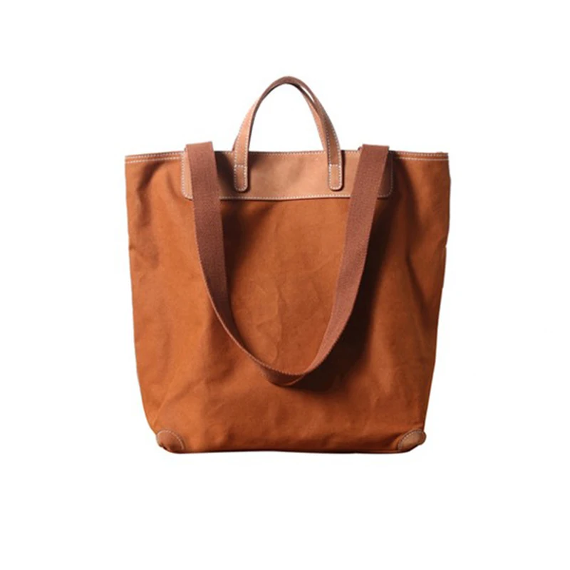 YIFANGZHE Vingage large capacity canvas bag, premium fashion cotton shoulder bag for women with premium genuine leather handel
YIFANGZHE Vingage large capacity canvas bag, premium fashion cotton shoulder bag for women with premium genuine leather handel