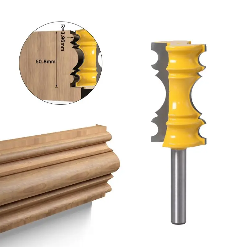 93mm Shank Crown Molding Router Bit Architectural Line Knife Woodworking Milling Trimming Cutter For Woodwork DIY Cutting Tools
93mm Shank Crown Molding Router Bit Architectural Line Knife Woodworking Milling Trimming Cutter For Woodwork DIY Cutting Tools