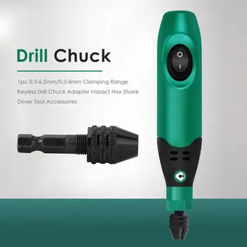 Keyless Drills Chuck Adapter High-quality Simplicity Comfortable Converter Tool Accessories 0.3-6.5mm/0.3-8mm Clamping Range
Keyless Drills Chuck Adapter High-quality Simplicity Comfortable Converter Tool Accessories 0.3-6.5mm/0.3-8mm Clamping Range