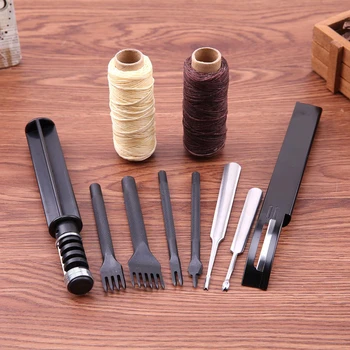 18pcs Punch Working Sewing Saddle Groover DIY Leather Craft Tool Kit Working Tools Leather Processing Tool For Tailored Leather
18pcs Punch Working Sewing Saddle Groover DIY Leather Craft Tool Kit Working Tools Leather Processing Tool For Tailored Leather
