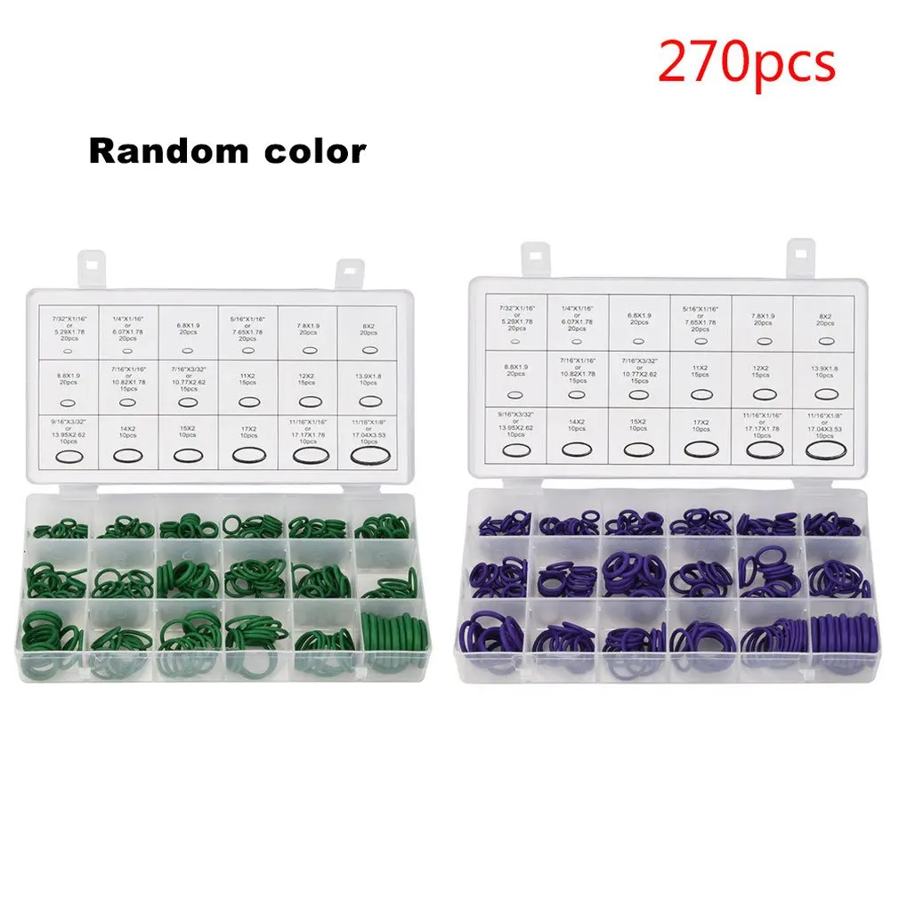 New Multifunction270Pcs Assortment Kit Car A / C Air Conditioning System O Ring Seals Set Tool
New Multifunction270Pcs Assortment Kit Car A / C Air Conditioning System O Ring Seals Set Tool