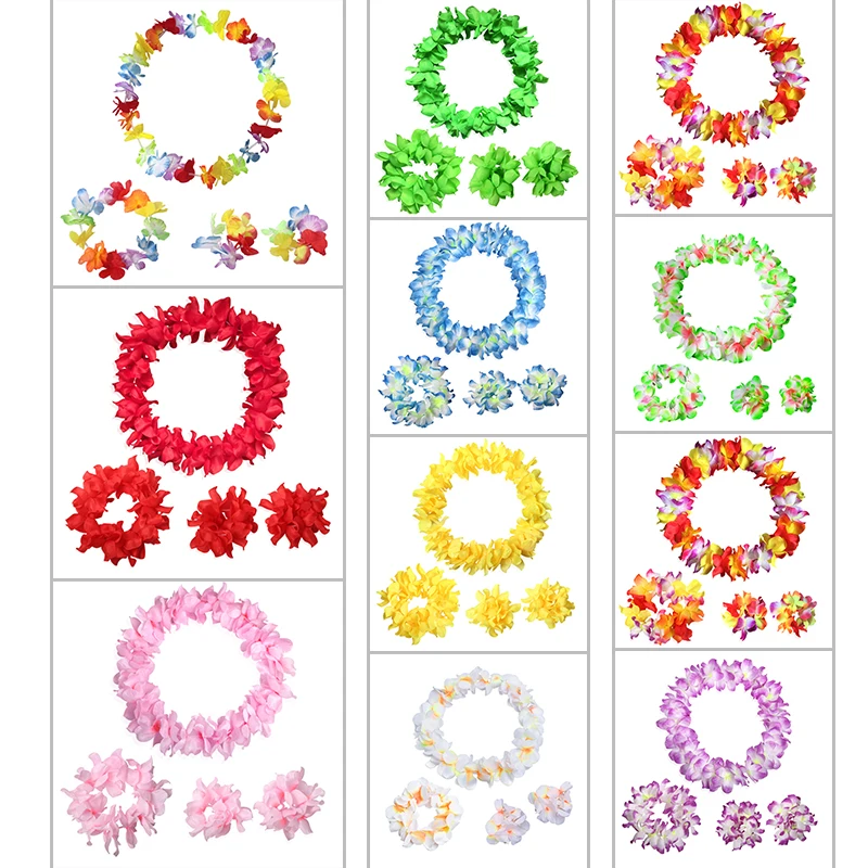 4pcs Hawaiian Party Artificial Flowers leis Garland Necklace Dress Hawaii Beach Flowers Summer Tropical Party Decoration
4pcs Hawaiian Party Artificial Flowers leis Garland Necklace Dress Hawaii Beach Flowers Summer Tropical Party Decoration