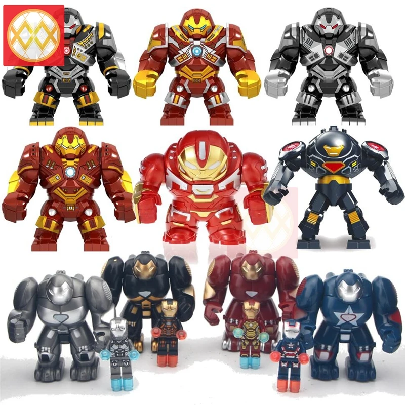 Avengers 4 Endgame Hulkbuster War Machine With Small Iron Man Building Blocks For Children Learning Toys GD225-GD228
Avengers 4 Endgame Hulkbuster War Machine With Small Iron Man Building Blocks For Children Learning Toys GD225-GD228