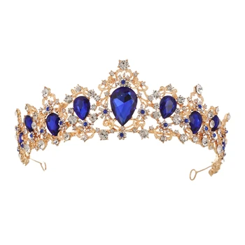 Baroque Crown Crystal Bridal Tiaras Crown Vintage Gold Hair Accessories Wedding Rhinestone Diadem Pageant Crowns
Baroque Crown Crystal Bridal Tiaras Crown Vintage Gold Hair Accessories Wedding Rhinestone Diadem Pageant Crowns