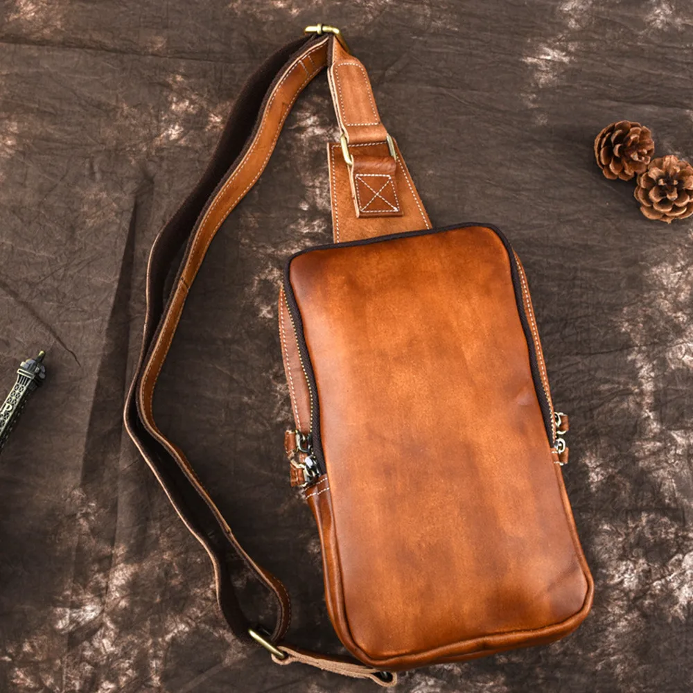 Luufan Genuine Leather Crossbody Bag Men Multifunction Chest Pack Leather Male Shoulder Bags Soft Retro Casual Men's Bag
Luufan Genuine Leather Crossbody Bag Men Multifunction Chest Pack Leather Male Shoulder Bags Soft Retro Casual Men's Bag
