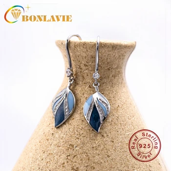 BONLAVIE S925 Pure Silver Blue Leaf Earrings Female Celebrity Temperament Fine Inlay Drop Glaze Leaf Earrings Female Jewelry
BONLAVIE S925 Pure Silver Blue Leaf Earrings Female Celebrity Temperament Fine Inlay Drop Glaze Leaf Earrings Female Jewelry