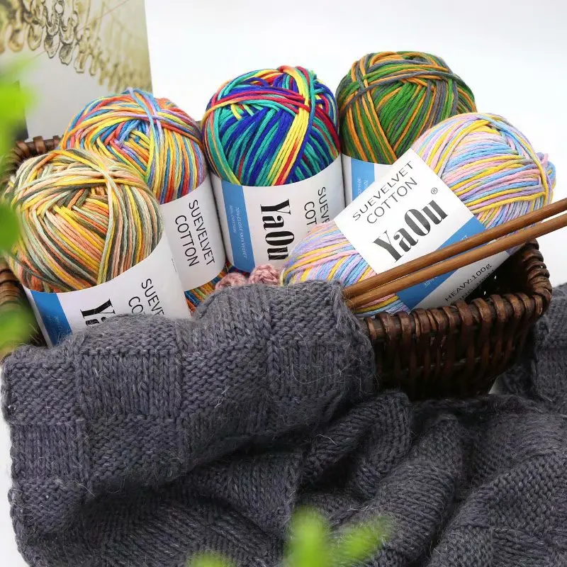 Colored Cotton Yarn Hand Knitting Crochet Cotton Balls Space Dyed for Hat Scarf Toys Cushions Factory Wholesale Freeshipping
Colored Cotton Yarn Hand Knitting Crochet Cotton Balls Space Dyed for Hat Scarf Toys Cushions Factory Wholesale Freeshipping