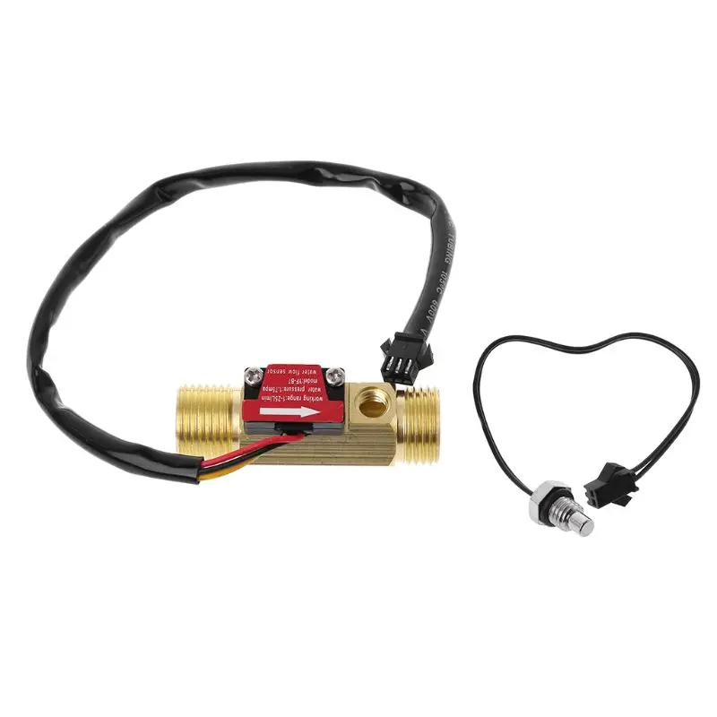 G1/2" Brass Hall Flow Rate Meter with NTC Temperature Measurement Water Flow Sensor Meter
G1/2" Brass Hall Flow Rate Meter with NTC Temperature Measurement Water Flow Sensor Meter