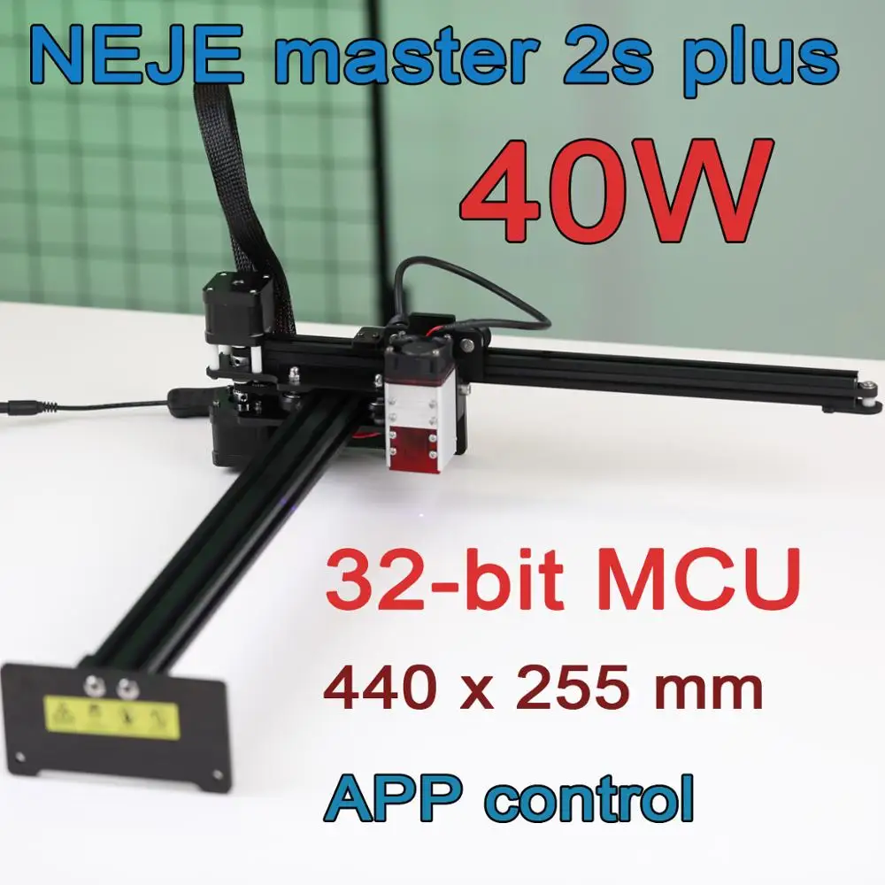 NEJE Master 2S Plus 40W Professional Large Area Laser Cutting Machine, Laser Engraving Machine,Lightburn,Bluetooth ,App Control
NEJE Master 2S Plus 40W Professional Large Area Laser Cutting Machine, Laser Engraving Machine,Lightburn,Bluetooth ,App Control