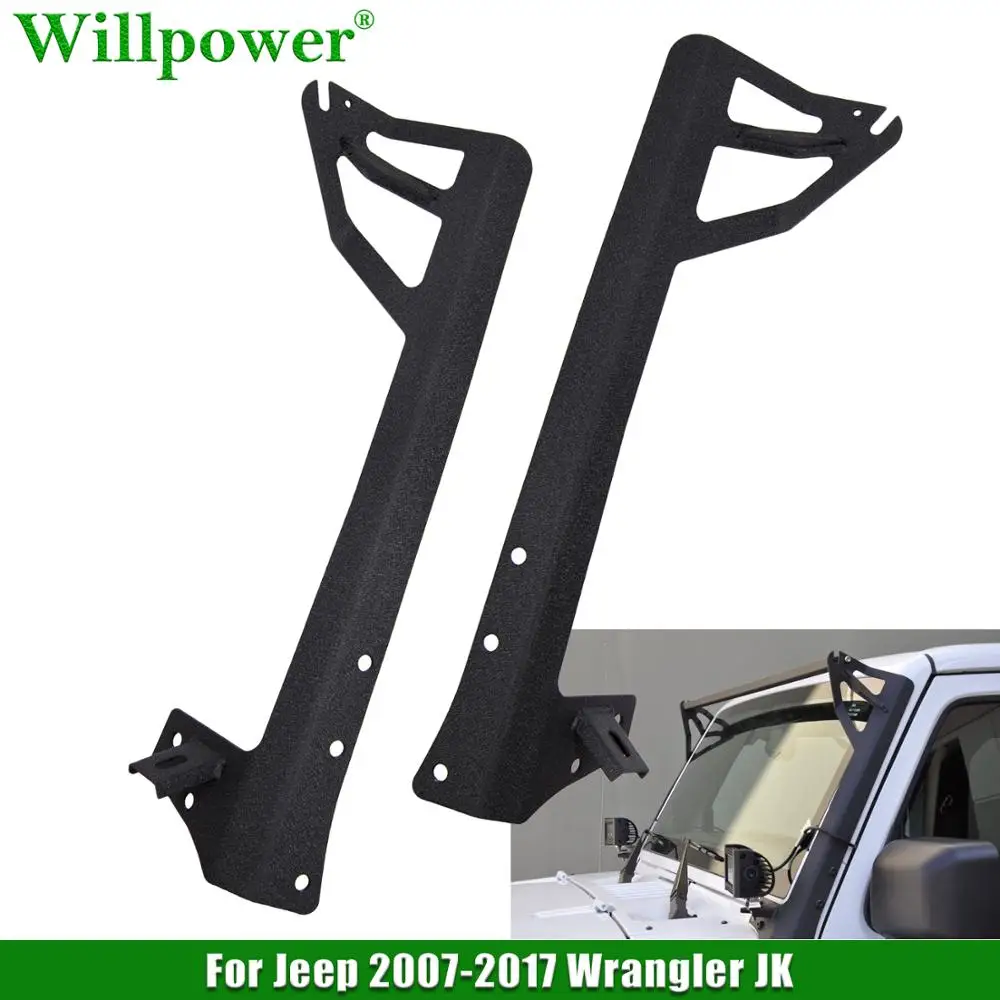For Jeep Wrangler 2007-2017 JK 2WD 4WD Unlimited Upper Windshield 50" LED Work Light Bar Mounting Bracket Lower Corner Brackets
For Jeep Wrangler 2007-2017 JK 2WD 4WD Unlimited Upper Windshield 50" LED Work Light Bar Mounting Bracket Lower Corner Brackets