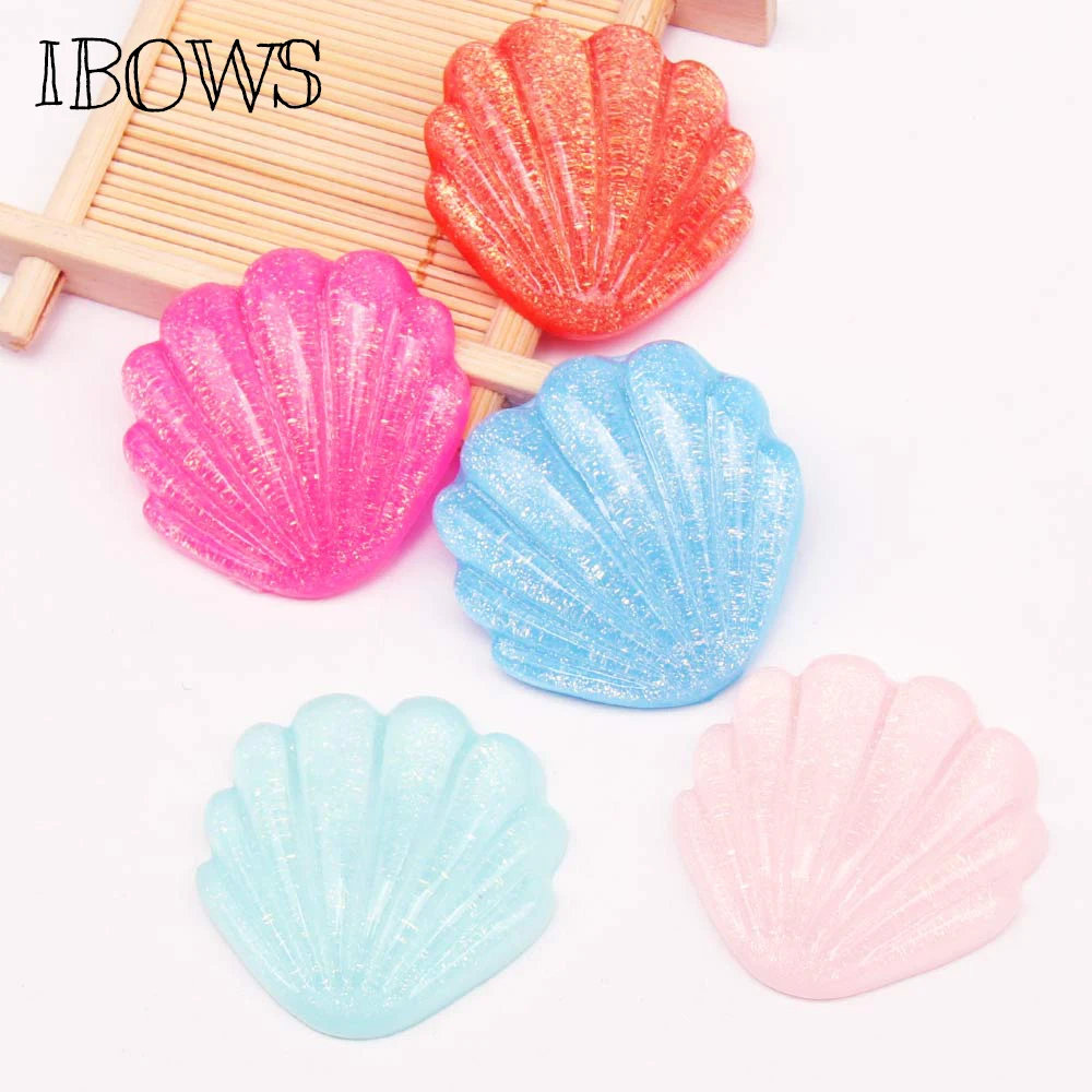 IBOWS 5pcs Flat Back Resin Shiny Glitter Shell Flatback Resin Cabochon for DIY Phone Case Decoration Hair Accessories Scrapbook
IBOWS 5pcs Flat Back Resin Shiny Glitter Shell Flatback Resin Cabochon for DIY Phone Case Decoration Hair Accessories Scrapbook