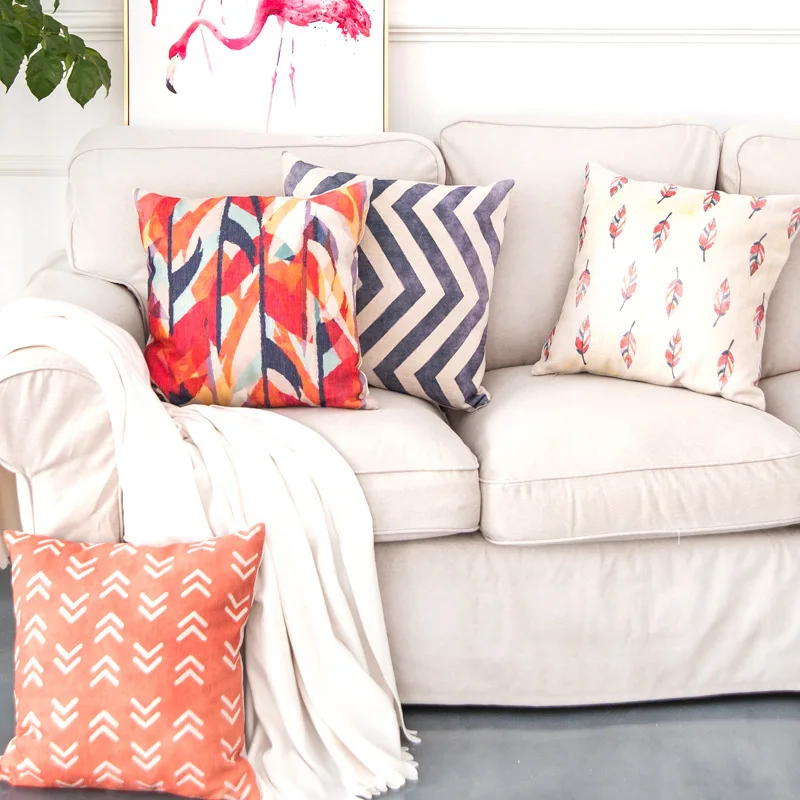 Drop Shipping Colour Geometric Pillow Cover Customize Cotton Linen Throw Cushion Cover Bedside living Room Sofa Home Art Decor
Drop Shipping Colour Geometric Pillow Cover Customize Cotton Linen Throw Cushion Cover Bedside living Room Sofa Home Art Decor