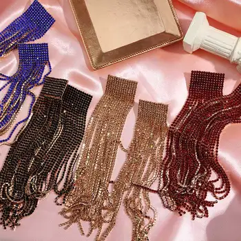 Flatfoosie Vintage Rhinestone Drop Earrings For Women New Fashion Crystal Tassel Long Earring Shining Luxury Party Jewelry Gift
Flatfoosie Vintage Rhinestone Drop Earrings For Women New Fashion Crystal Tassel Long Earring Shining Luxury Party Jewelry Gift