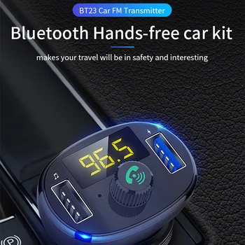 FM Transmitter Dual USB Charger One Touch Audio Hands-Free Calling Modulator MP3 Player Bluetooth Hands-Free Car Kit
FM Transmitter Dual USB Charger One Touch Audio Hands-Free Calling Modulator MP3 Player Bluetooth Hands-Free Car Kit