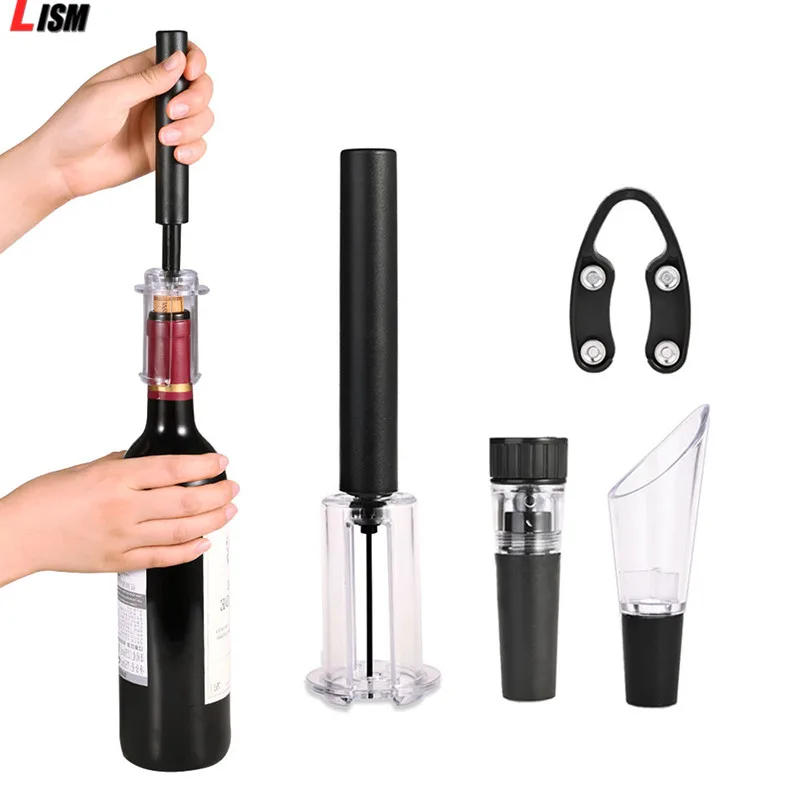Air Pump Wine Opener Plastic Air Pressure Vacuum Red Wine Stopper Beer Lid Opener Corkscrew Corks Out Tool Kitchen Gadgets
Air Pump Wine Opener Plastic Air Pressure Vacuum Red Wine Stopper Beer Lid Opener Corkscrew Corks Out Tool Kitchen Gadgets