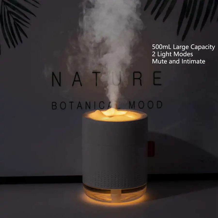 500ml Air Humidifier USB Desktop Aroma Essential Oil Diffuser Home Office Aromatherapy Mist Maker with Night Light
500ml Air Humidifier USB Desktop Aroma Essential Oil Diffuser Home Office Aromatherapy Mist Maker with Night Light