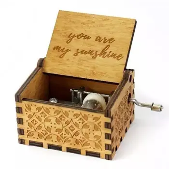 Handmade Classical Music Box Hand-Operated Wooden Music Box You Are My Sunshine Crafts Professional Music Box 
Handmade Classical Music Box Hand-Operated Wooden Music Box You Are My Sunshine Crafts Professional Music Box