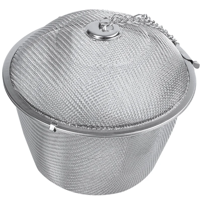 Extra Large Stainless Steel Twist Lock Mesh Tea Ball Tea Infuser with Hook Chain
Extra Large Stainless Steel Twist Lock Mesh Tea Ball Tea Infuser with Hook Chain