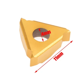 10Pcs/Set 11Ir A60 Gold Carbide Inserts For External Threading Cnc Lathe Turning Tool Boring Bar
10Pcs/Set 11Ir A60 Gold Carbide Inserts For External Threading Cnc Lathe Turning Tool Boring Bar