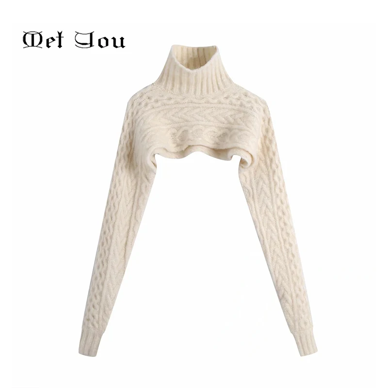 2020 Women's Spring and Autumn Solid Color Eight-Strand Woven Sleeve Knit Sweater High Collar Long Sleeve Casual Fashion Top 93
2020 Women's Spring and Autumn Solid Color Eight-Strand Woven Sleeve Knit Sweater High Collar Long Sleeve Casual Fashion Top 93
