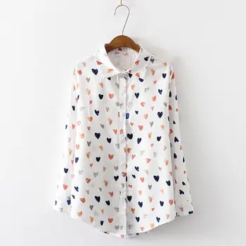 Heart Shape Print White Chiffon Shirt for Women Long Sleeve Loose White Chiffo Blouse Womens Tops and Blouses Office Shirt #20
Heart Shape Print White Chiffon Shirt for Women Long Sleeve Loose White Chiffo Blouse Womens Tops and Blouses Office Shirt #20