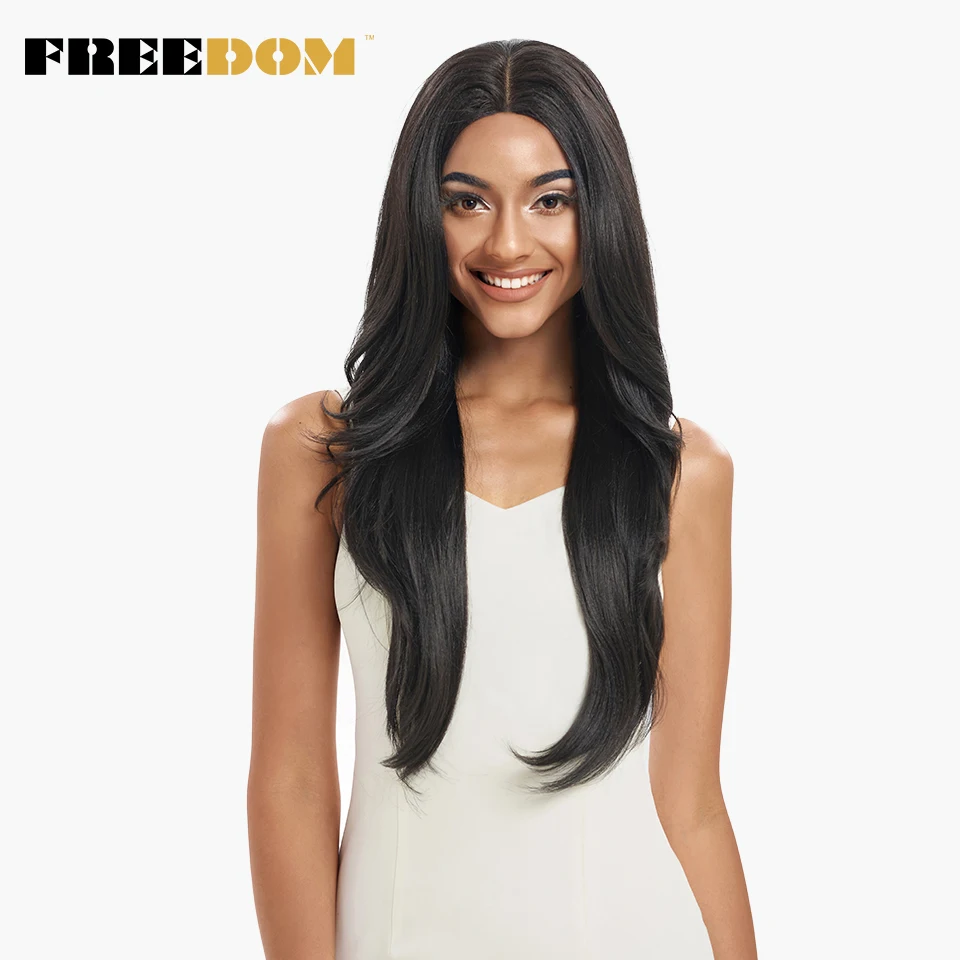 FREEDOM Free Parting 13*4 Synthetic Lace Front Wigs For Women Black Straight 613 Orange Blonde Cosplay Hair Heat Resistant
FREEDOM Free Parting 13*4 Synthetic Lace Front Wigs For Women Black Straight 613 Orange Blonde Cosplay Hair Heat Resistant